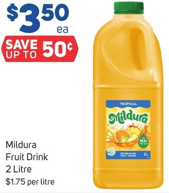 Foodland Mildura Fruit Drink 2 Litre offer