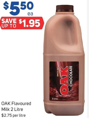 Foodland OAK Flavoured Milk 2 Litre offer