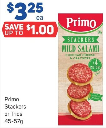 Foodland Primo Stackers or Trios 45-57g offer