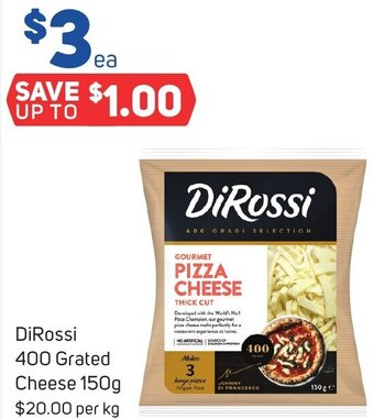 DiRossi 400 Grated Cheese 150g