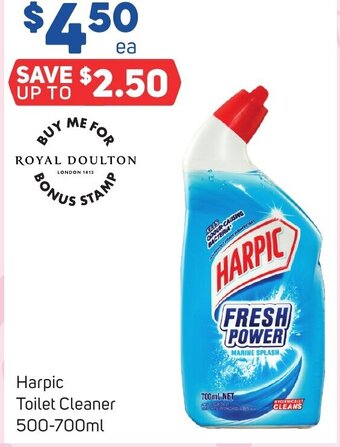 Foodland Harpic Toilet Cleaner 500-700ml offer