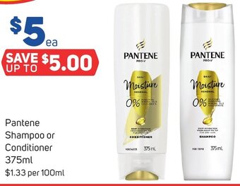 Foodland Pantene Shampoo or Conditioner 375ml offer