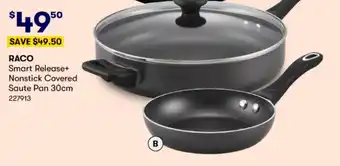 BIG W RACO Smart Release+ Nonstick Covered Saute Pan 30cm offer