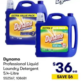 BIG W Dynamo Professional Liquid Laundry Detergent 5.4-Litre 552567, 108681 offer