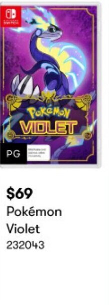 BIG W Pokémon Violet offer