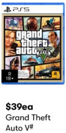 BIG W Grand Theft Auto V# 218321 offer