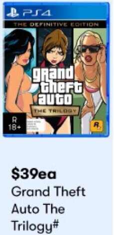 BIG W Grand Theft Auto The Trilogy# offer