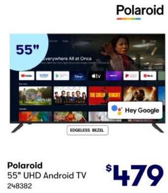 BIG W Polaroid 55" UHD Android TV 248382 offer