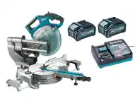 Total Tools Makita 40V Max XGT 2x4.0Ah Slide Compound Mitre Saw Kit offer
