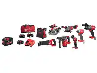 Total Tools Milwaukee 18V Fuel 8 Piece 3x5.0Ah Combo Kit offer