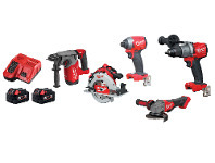 Milwaukee 18V Fuel 5 Piece 2x5.0Ah Combo Kit