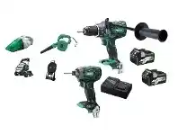Total Tools Hikoki 36V MultiVolt Brushless 2 Piece 2x5.0Ah/2.5Ah Combo Kit offer