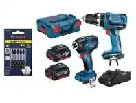 Total Tools Bosch 18V Brushless 2 Piece 2x5.0Ah Combo Kit offer