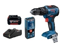 Total Tools Bosch 18V Brushless Hammer Drill & 40m Laser Distance Measurer 1x5.0Ah Combo Kit offer