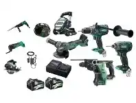 Total Tools Hikoki 36V MultiVolt Brushless 5 Piece 2x5.0Ah/2.5Ah Combo Kit offer