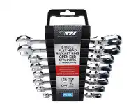Total Tools TTi 8 Piece Flex Head Ratchet R/ OE 120 Tooth Set offer