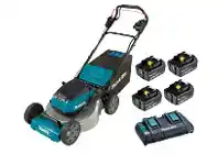 Total Tools Makita 36V (2x18V) 534mm (21") 4x5.0Ah Lawn Mower Kit offer