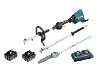 Total Tools Makita 36V (2x18V) 2x5.0Ah Multi-Tool Powerhead with Pole Saw and Extension Pole Kit offer