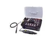 Total Tools Detroit 130W Rotary Tool Kit with 217 Attachments offer