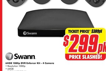 The Good Guys 64GB 1080p DVR Enforcer Kit - 4 Camera offer