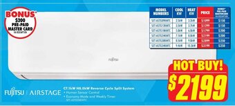 The Good Guys C7.1kW H8.0kW Reverse Cycle Split System offer