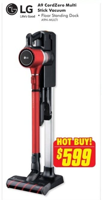 The Good Guys A9 CordZero Multi Stick Vacuum offer