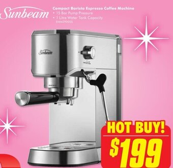 The Good Guys Compact Barista Espresso Coffee Machine offer