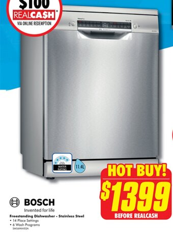 The Good Guys Freestanding Dishwasher - Stainless Steel offer