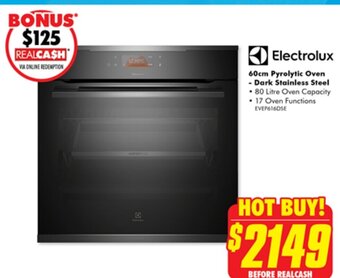 The Good Guys 60cm Pyrolytic Oven - Dark Stainless Steel offer
