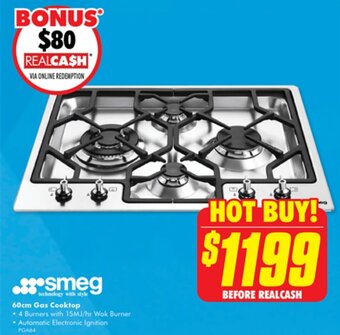 The Good Guys 60cm Gas Cooktop offer