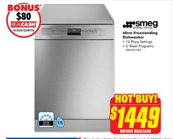 The Good Guys 60cm Freestanding Dishwasher offer