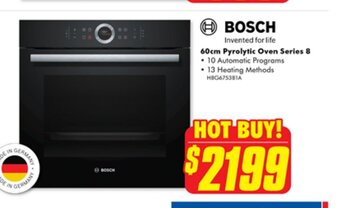 The Good Guys 60cm Pyrolytic Oven Series 8 offer