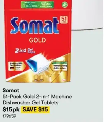 BIG W Somat 51-Pack Gold 2-in-1 Machine offer
