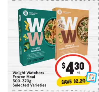 IGA Weight Watchers Frozen Meal 300-370 g offer