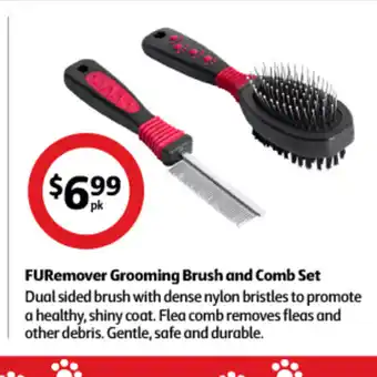 Coles FURemover Grooming Brush and Comb Set offer