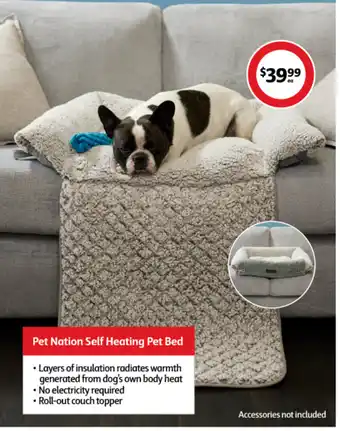 Coles Pet Nation Self Heating Pet Bed offer