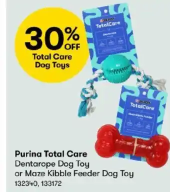 BIG W Purina Total Care Dentarope Dog Toy or Maze Kibble Feeder Dog Toy offer