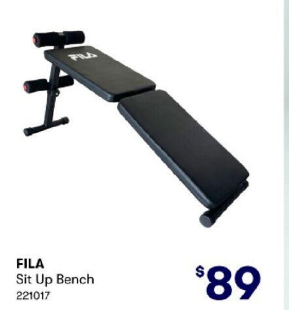 FILA Sit Up Bench offer at BIG W