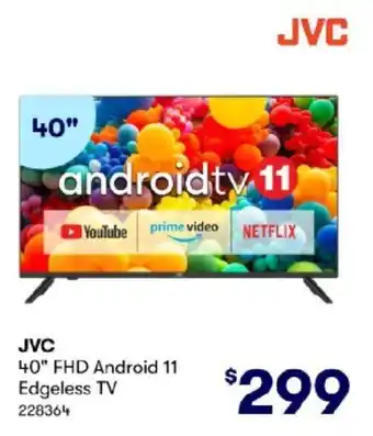 BIG W JVC 40" FHD Android 11 Edgeless TV offer