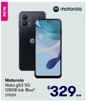 BIG W Motorola Moto g53 5G 128GB Ink Blue* offer