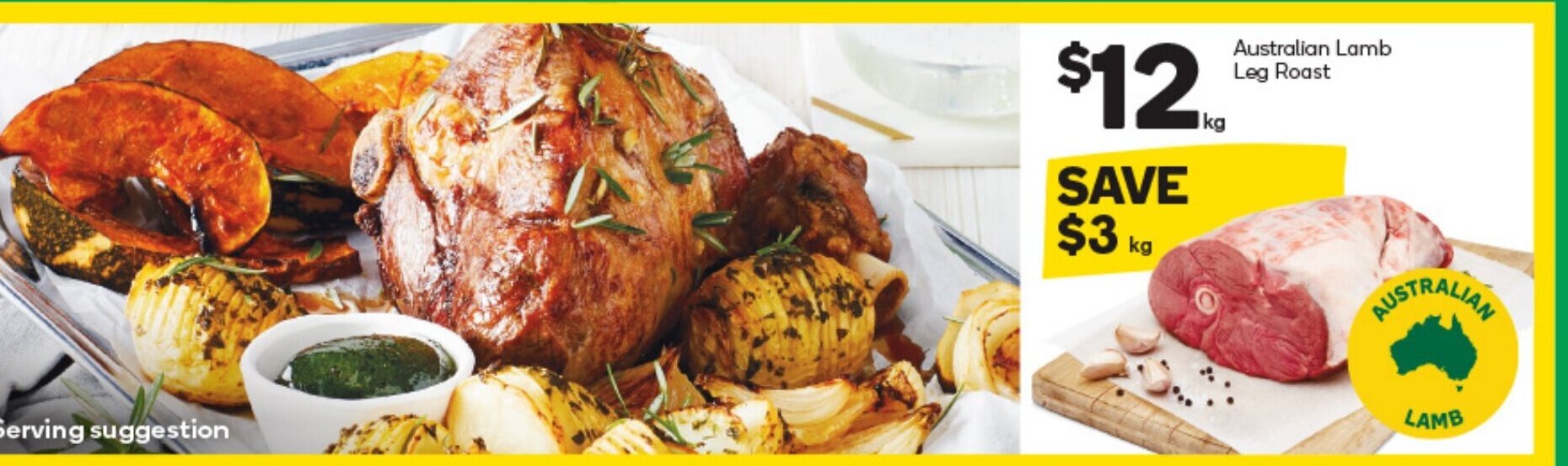 Australian Lamb Leg Roast offer at Woolworths