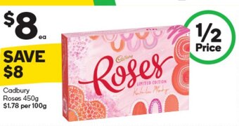 Woolworths Cadbury Roses 450g offer