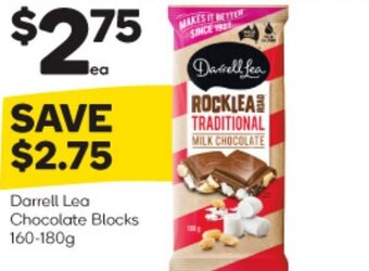 Woolworths Darrell Lea Chocolate Blocks 160-180g offer