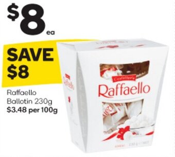 Woolworths Raffaello Ballotin 230g offer