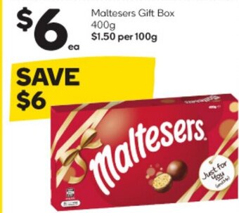 Woolworths Maltesers Gift Box 400g offer