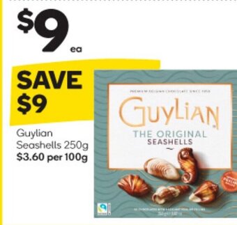 Woolworths Guylian Seashells 250g offer