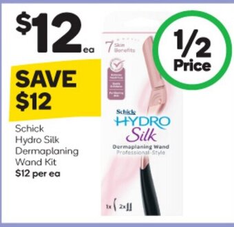 Woolworths Schick Hydro Silk Dermaplaning Wand Kit offer