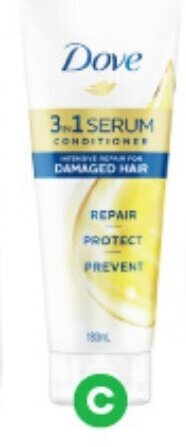 Woolworths Dove 3 in 1 Serum Conditioner 180ml offer