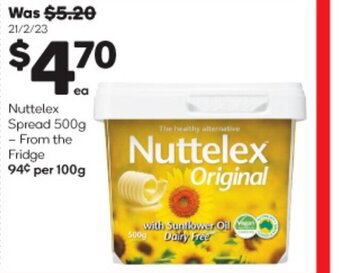 Woolworths Nuttelex Spread 500g offer