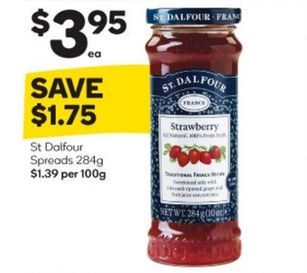 Woolworths St Dalfour Spreads 284g offer